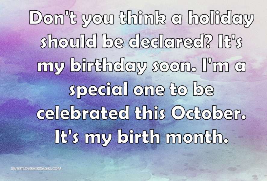 Don't you think a holiday should be declared