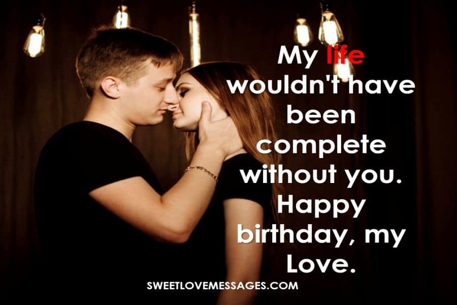 Happy Birthday Wishes for My Lover