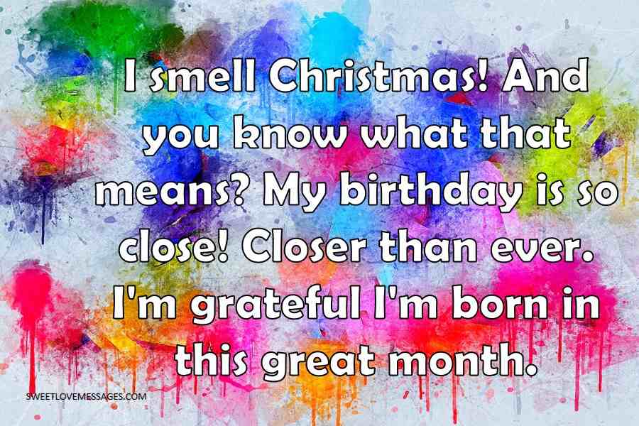 I smell Christmas