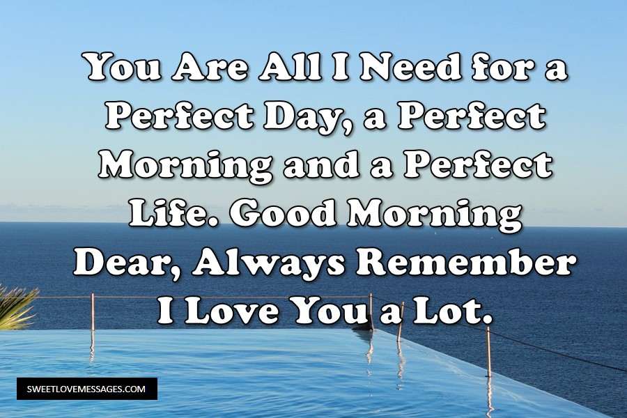 Sweet Morning Message for Him