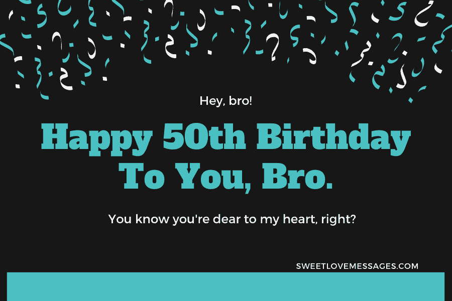 Happy 50th Birthday Wishes for Brother 3