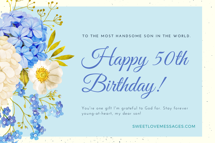 Happy 50th Birthday Wishes for Son