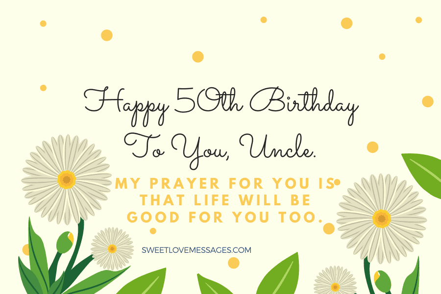 Happy 50th Birthday Wishes for Uncle 4