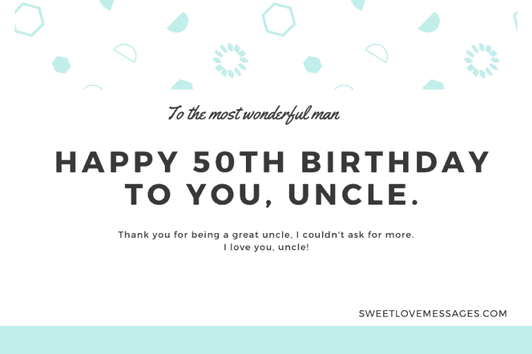 50th Birthday Messages, Wishes and Quotes (2024) – Sweet Love Messages