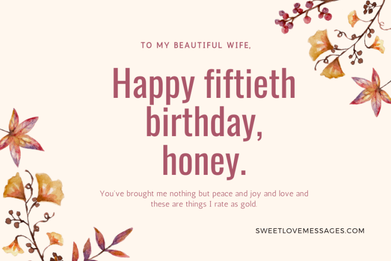50th Birthday Messages, Wishes and Quotes (2025) - Sweet Love Messages