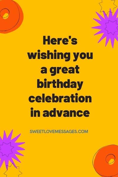 Happy birthday in advance to my son