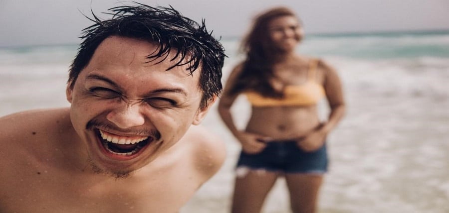 Laughing couple