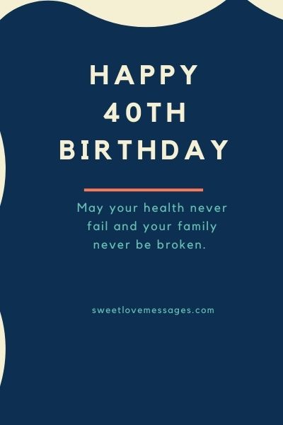 Happy 40th Birthday Wishes for Son